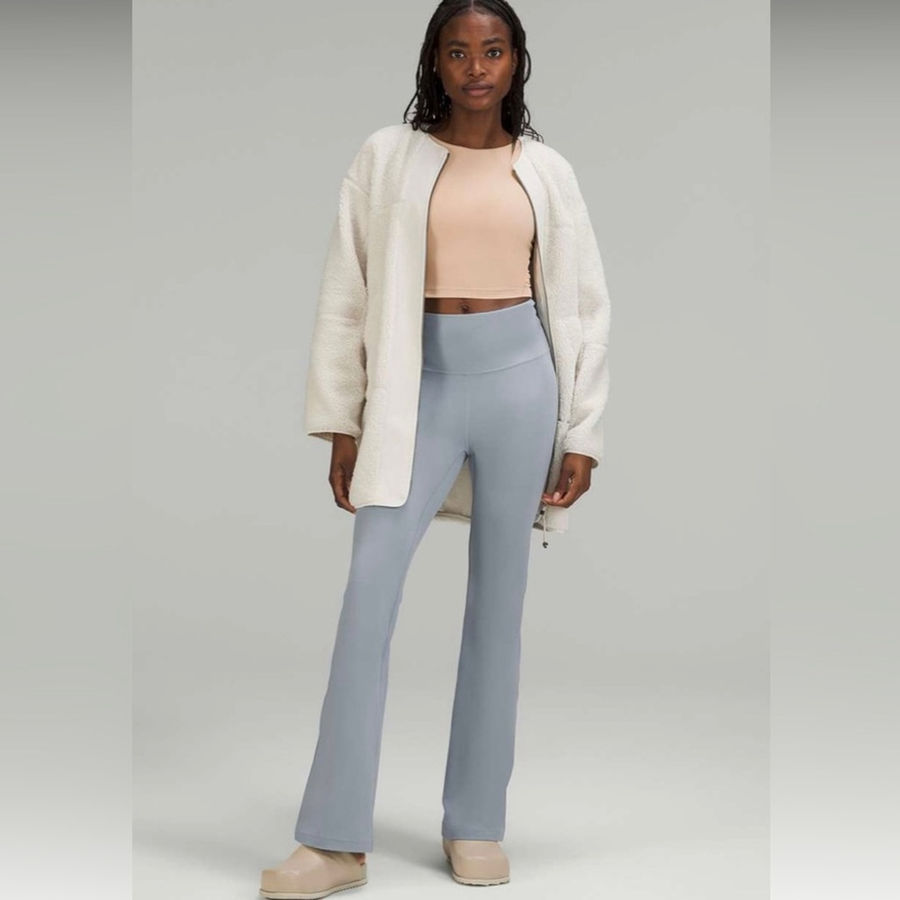 Lululemon Grove Super High Rise Flared Pant Light Blue Nulu Size 6